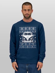 All + Every Blue Camper Christmas Knit Sweatshirt - Image 1 of 4