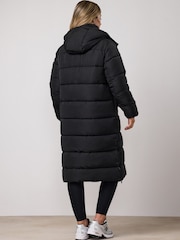 Gym King Black Longline Quilted Puffer Coat - Image 2 of 4