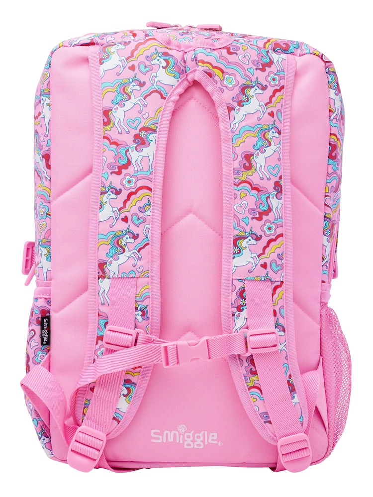 Smiggle Pink Wild Side Attach Foldover Backpack - Image 2 of 4