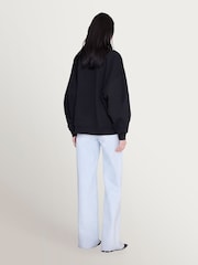 ANINE BING Black Miles Sweatshirt Collegiate In Vintage - Image 2 of 4