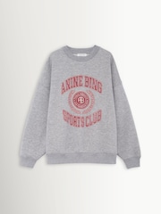 ANINE BING Grey Miles Sweatshirt Collegiate - Image 4 of 5