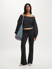 Cotton On Black Low Rise Bootleg Joggers - Image 4 of 5