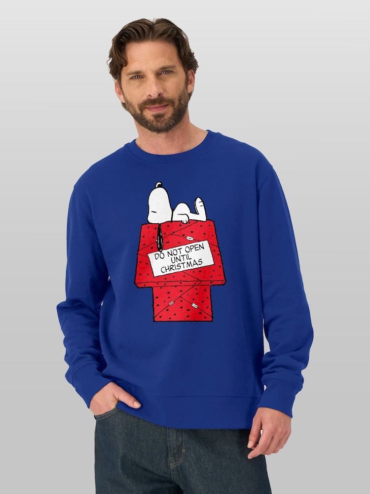 All + Every Peanuts Snoopy Do Not Open Until Christmas Day Sweatshirt - 4şəkildən 1 şəkil