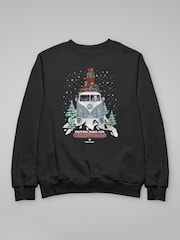 All + Every Offisiell Volkswagen Jul Camper Hvit Tekst Genser - Bilde 3 av 4