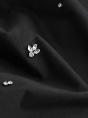 Black Gem Embellished Long Sleeve Shirt - Image 9 of 9