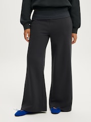 Cotton On Black Fold Over Waistband Sweatpant - Image 1 of 5