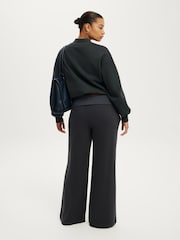 Cotton On Black Fold Over Waistband Sweatpant - Image 4 of 5