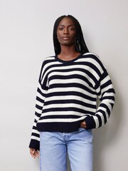 Albaray Blue Stripe Jumper - Image 1 of 4