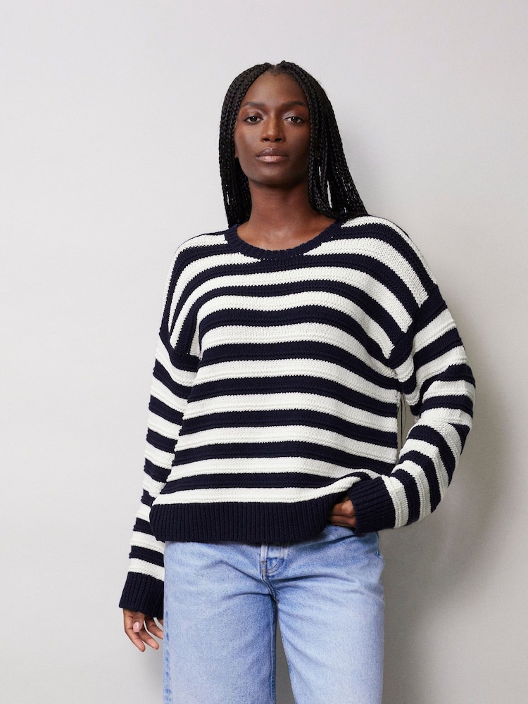 Albaray Blue Stripe Jumper - Image 1 of 4