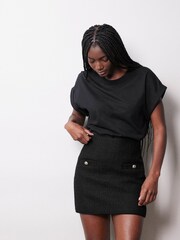 Albaray Tweed Black Skirt - Image 1 of 4