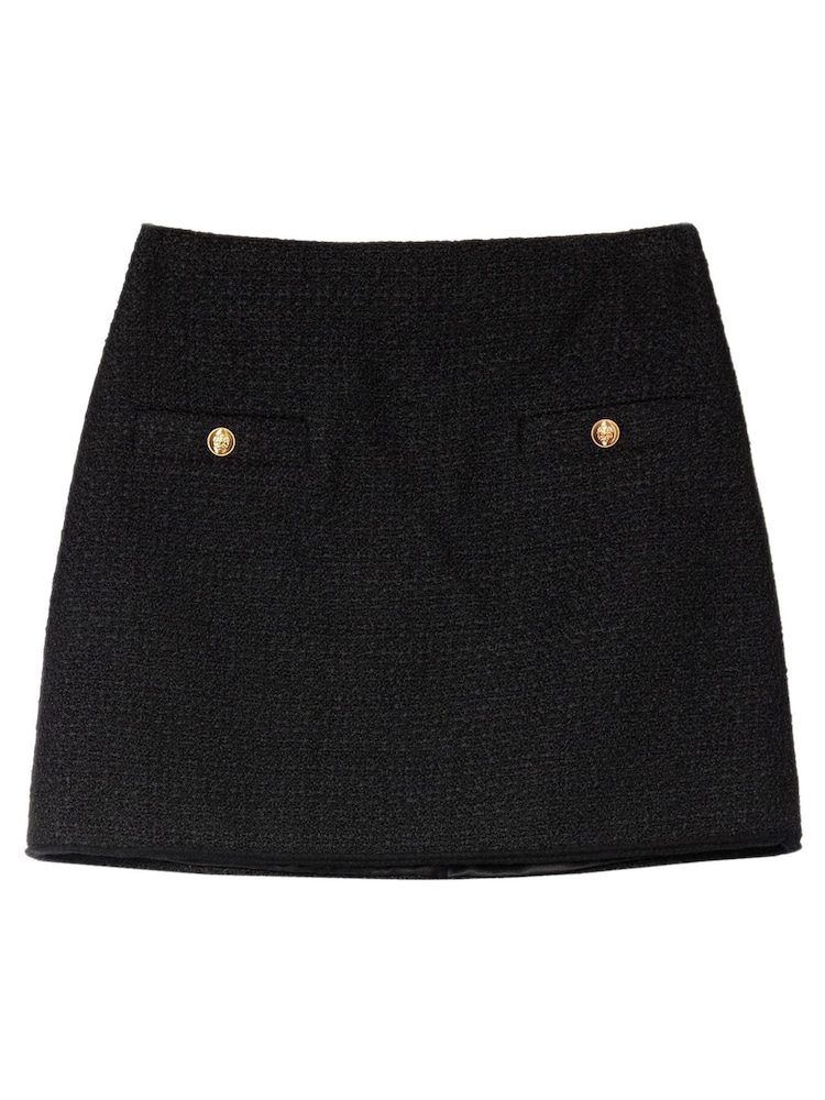 Albaray Tweed Black Skirt - Image 4 of 4