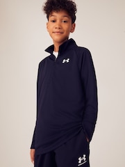 Under Armour Black Youth Tech 2.0 1/2 Zip Sweatshirt - Image 1 of 8
