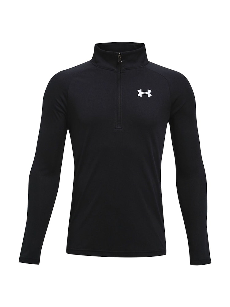 Under Armour Black Youth Tech 2.0 1/2 Zip Sweatshirt - Image 7 of 8