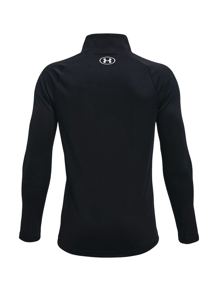 Under Armour Black Youth Tech 2.0 1/2 Zip Sweatshirt - Image 8 of 8