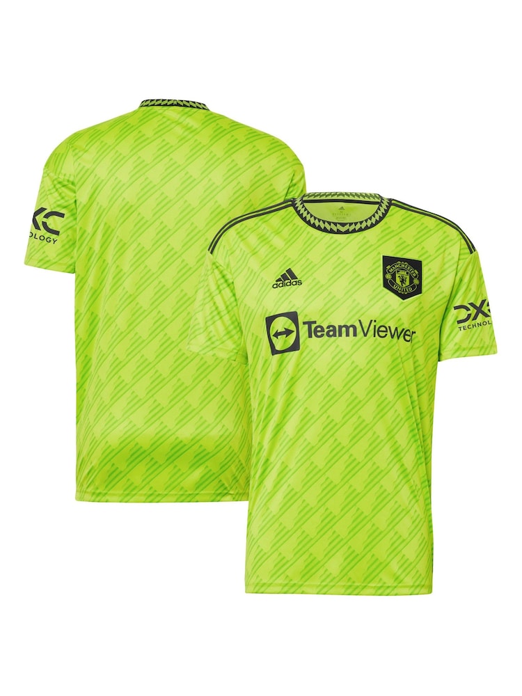 adidas Green Manchester United Third Shirt 2022-23 - Image 1 of 3