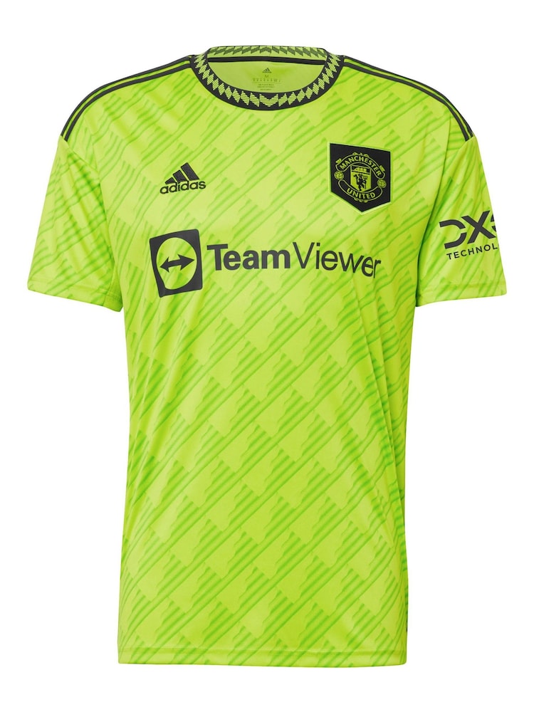 adidas Green Manchester United Third Shirt 2022-23 - Image 2 of 3