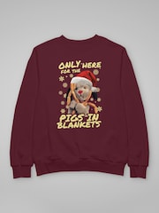 Sweat-shirt de Noël « All + Every Sooty Sweep Only Here For The Pigs In Blankets » uniquement disponible pour les saucisses enrobées de bacon - Image 4 sur 4