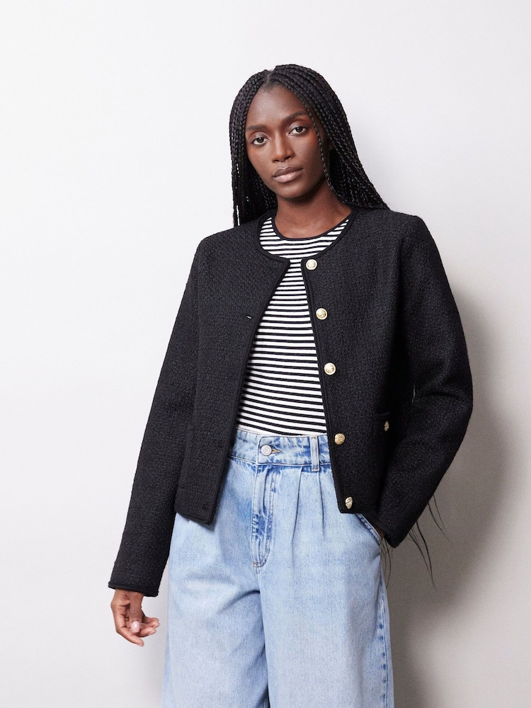 Albaray Tweed Black Jacket - Image 1 of 5