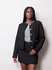 Albaray Tweed Black Jacket - Image 3 of 5