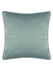 Wylder Blue House Of Bloom Zinnia Bee Floral Velvet Piped Cushion - Image 4 of 5