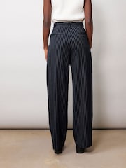 Albaray Blue Pinstripe Trousers - Image 2 of 4