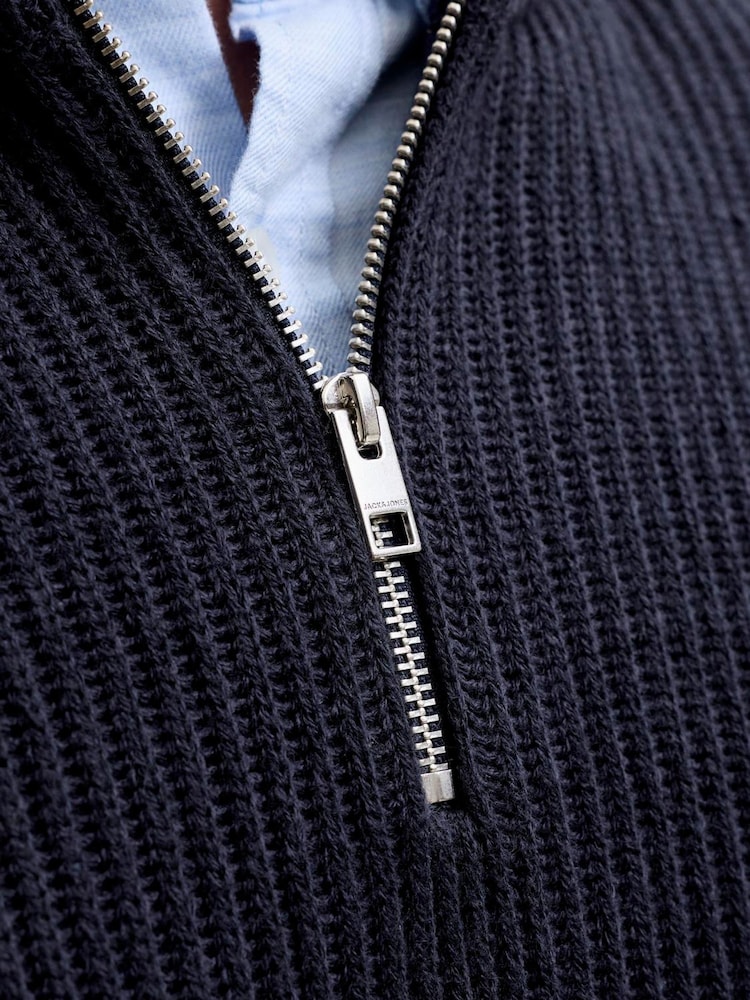 JACK & JONES Rebrasti džemper sa pola patentnog zatvarača - Slika 5 od 5 JACK & JONES Rebrasti džemper sa pola patentnog zatvarača - Slika 5 od 5