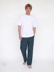 أخضر - JACK & JONES Checked Lounge Bottoms Pyjamas - صورة 3 من 7