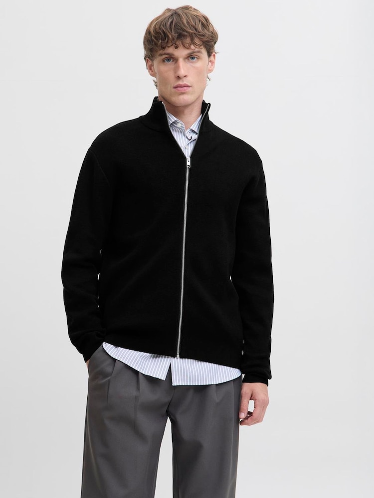 JACK & JONES Zip Through High Neck Cardigan - Bilde 1 av 6