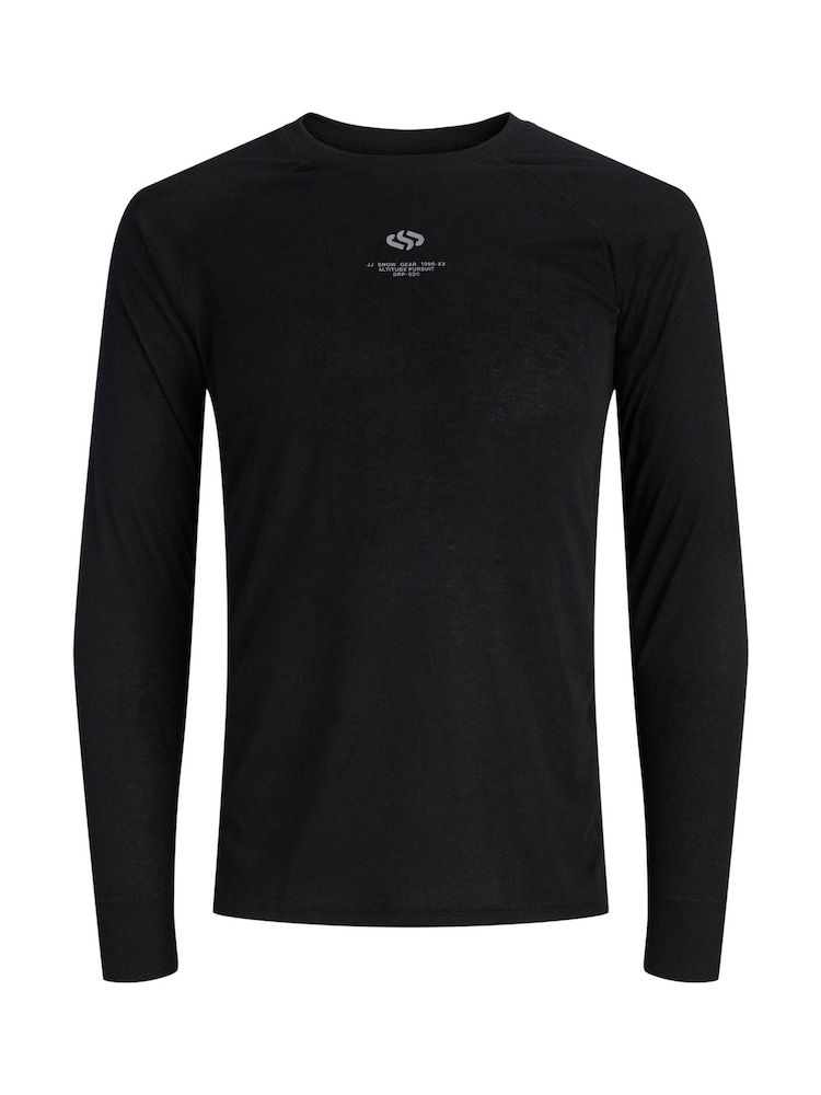 JACK & JONES Black Ski Baselayer Top and Bottom Set - Image 2 of 5