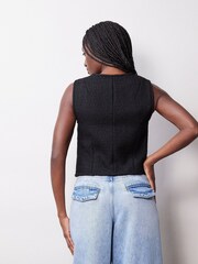 Albaray Tweed Black Waistcoat - Image 2 of 4
