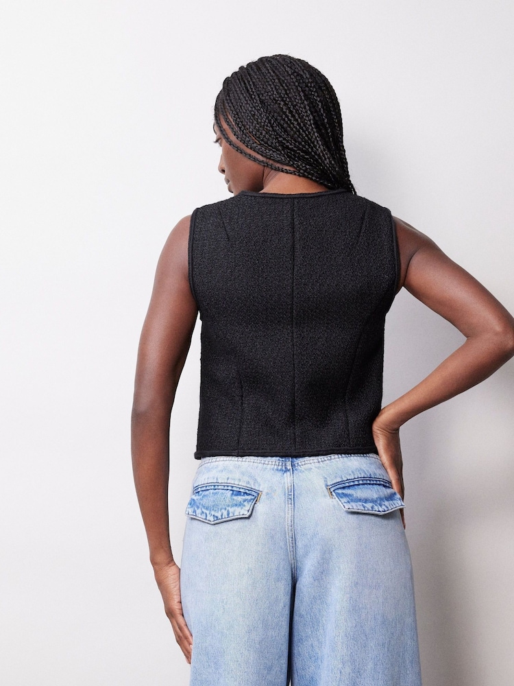 Albaray Tweed Black Waistcoat - Image 2 of 4