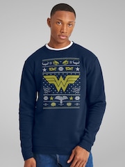 All + Every Blue Wonder Christmas Pow Pow Sweatshirt - Image 1 of 4