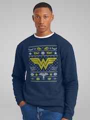 All + Every Blue Wonder Christmas Pow Pow Sweatshirt - Image 2 of 4