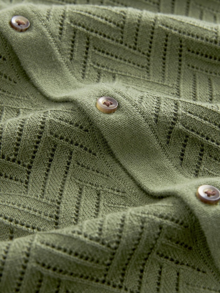 Khaki/Green Polo Short Sleeve Trophy Neck Jumper (3-16yrs) - Image 6 of 6
