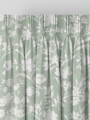 Laura Ashley Hedgerow Green Rye Made to Measure 100% Cotton Curtains - Image 5 of 9