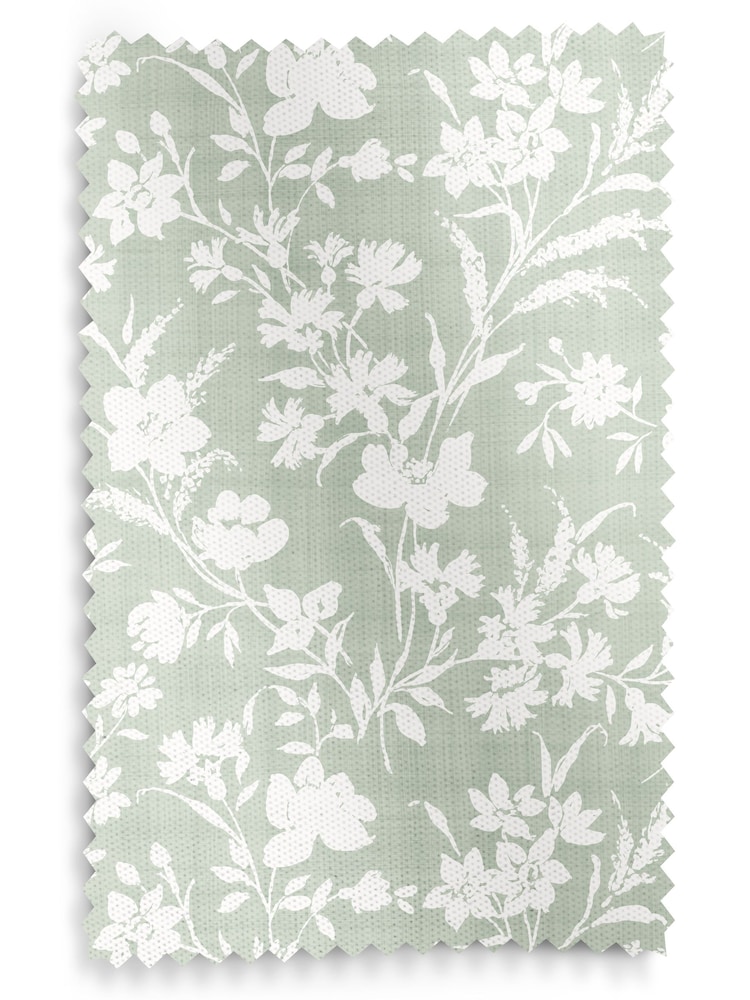 Laura Ashley Hedgerow Green Rye Made to Measure 100% Cotton Curtains - Image 9 of 9