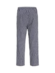 JACK & JONES White Lounge Set With T-Shirt and Checked Bottoms - Image 3 of 5