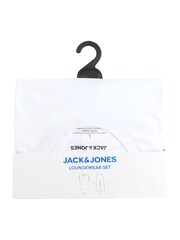 JACK & JONES White Lounge Set With T-Shirt and Checked Bottoms - Image 8 of 8