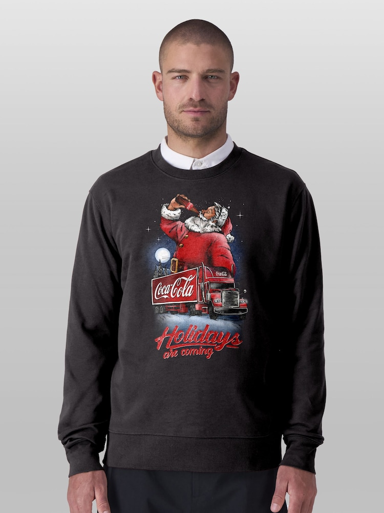 All + Every Coca Cola Santa And Truck Holidays Are Coming Sweatshirt - Bild 1 von 4 All + Every Coca Cola Santa And Truck Holidays Are Coming Sweatshirt - Bild 1 von 4