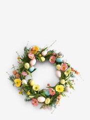 Green Easter Egg Floral Wreath - Image 6 of 6