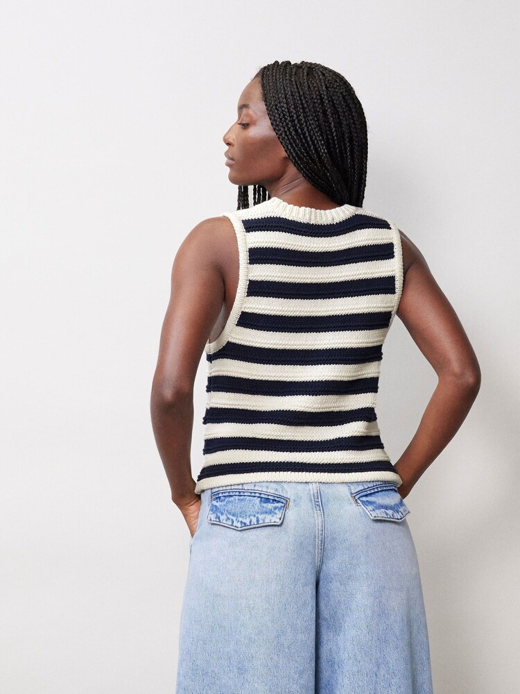 Albaray Blue Stripe Cardigan - Image 2 of 4