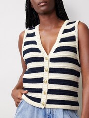Albaray Blue Stripe Cardigan - Image 3 of 4