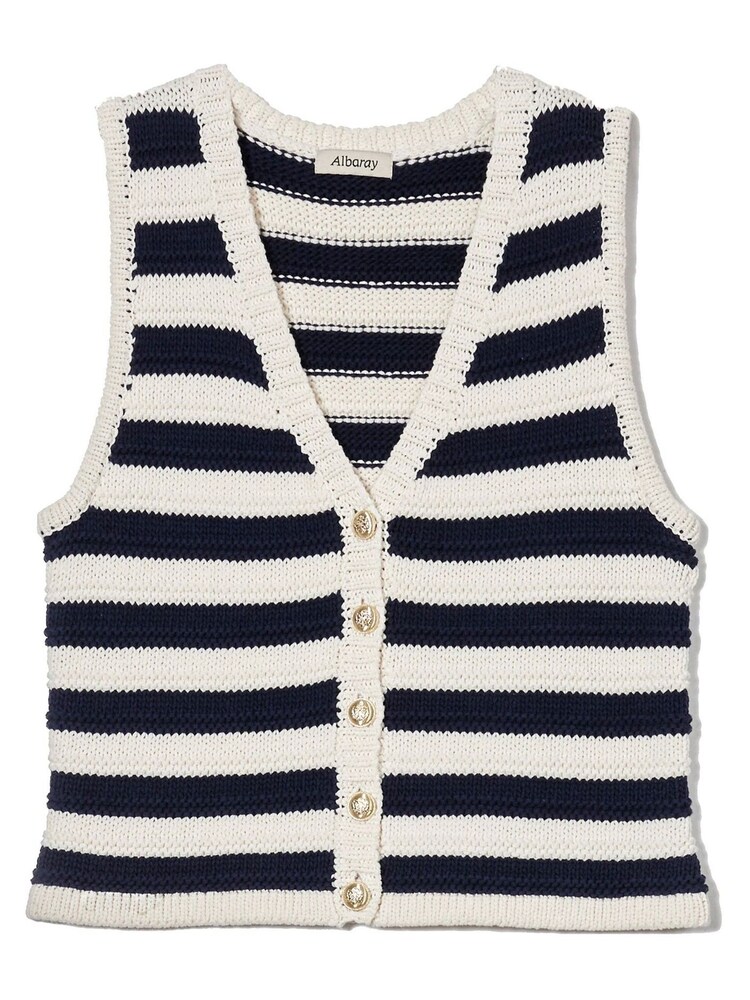 Albaray Blue Stripe Cardigan - Image 4 of 4