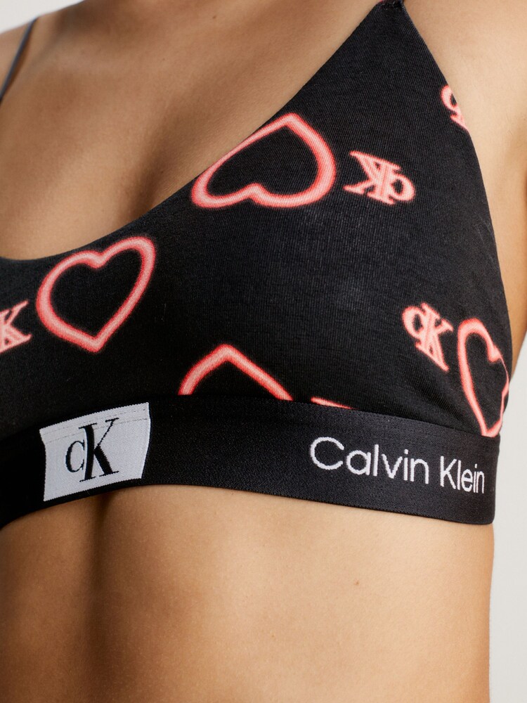 Calvin Klein Black 1996 Valentines Collection Heart Bralette - Image 5 of 6