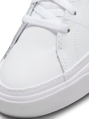 Nike White/Pale Pink Court Legacy Trainers - Image 7 of 8