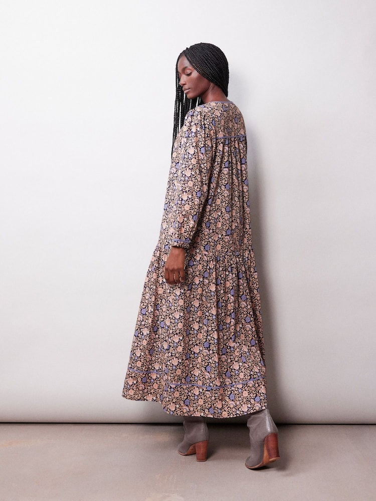 Albaray Blue Boho Floral Dress - Image 2 of 6