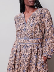 Albaray Blue Boho Floral Dress - Image 3 of 6