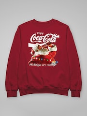 All + Every Red Coca Cola Holidays Are Coming Lights Sweatshirt - Image 3 of 4