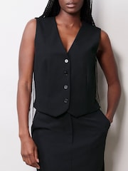 Albaray Tailored Black Waistcoat - Image 1 of 4