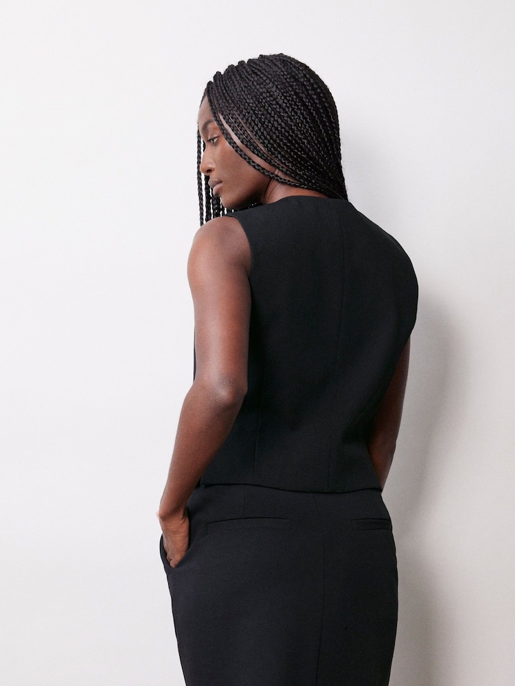 Albaray Tailored Black Waistcoat - Image 2 of 4
